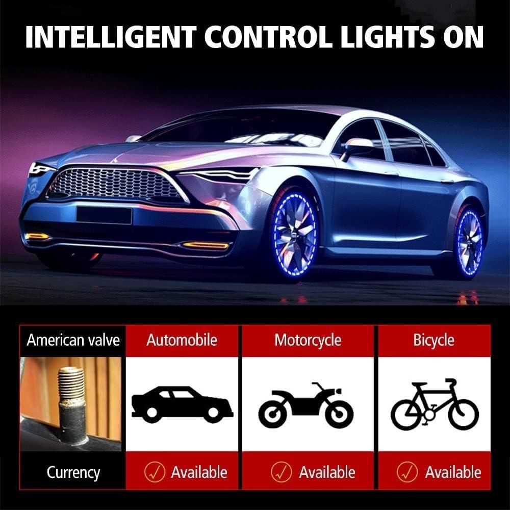 Solar-Powered LED Car Wheel Lights - Image 5