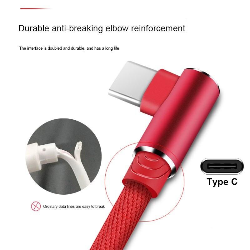 Fast Charging 90° L-Shaped USB Cable - Image 6