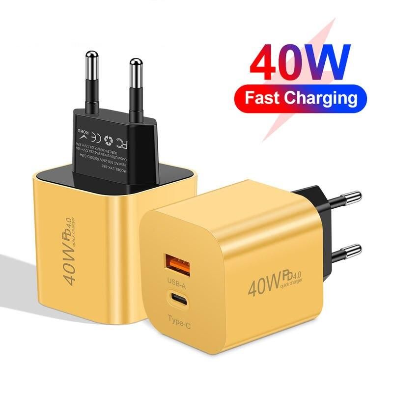40W Quick Charge PD 4.0 USB-C Wall Adapter - Image 3