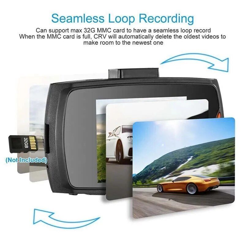 HD Car DVR with Wide-Angle Lens and Built-in Display - Image 6