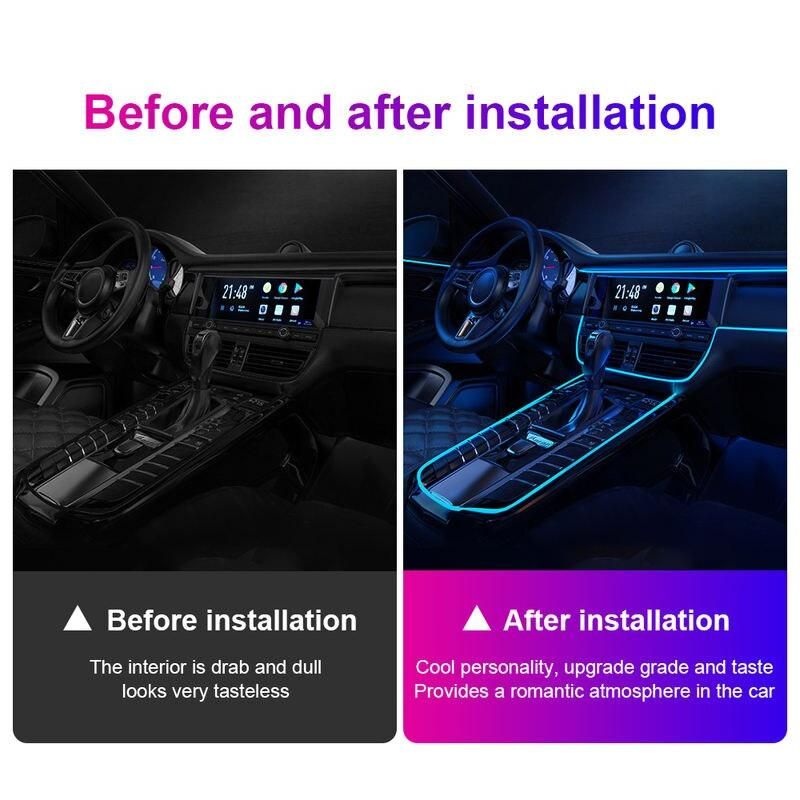 USB RGB LED Strip - Versatile Neon Car Interior Lighting - Image 4